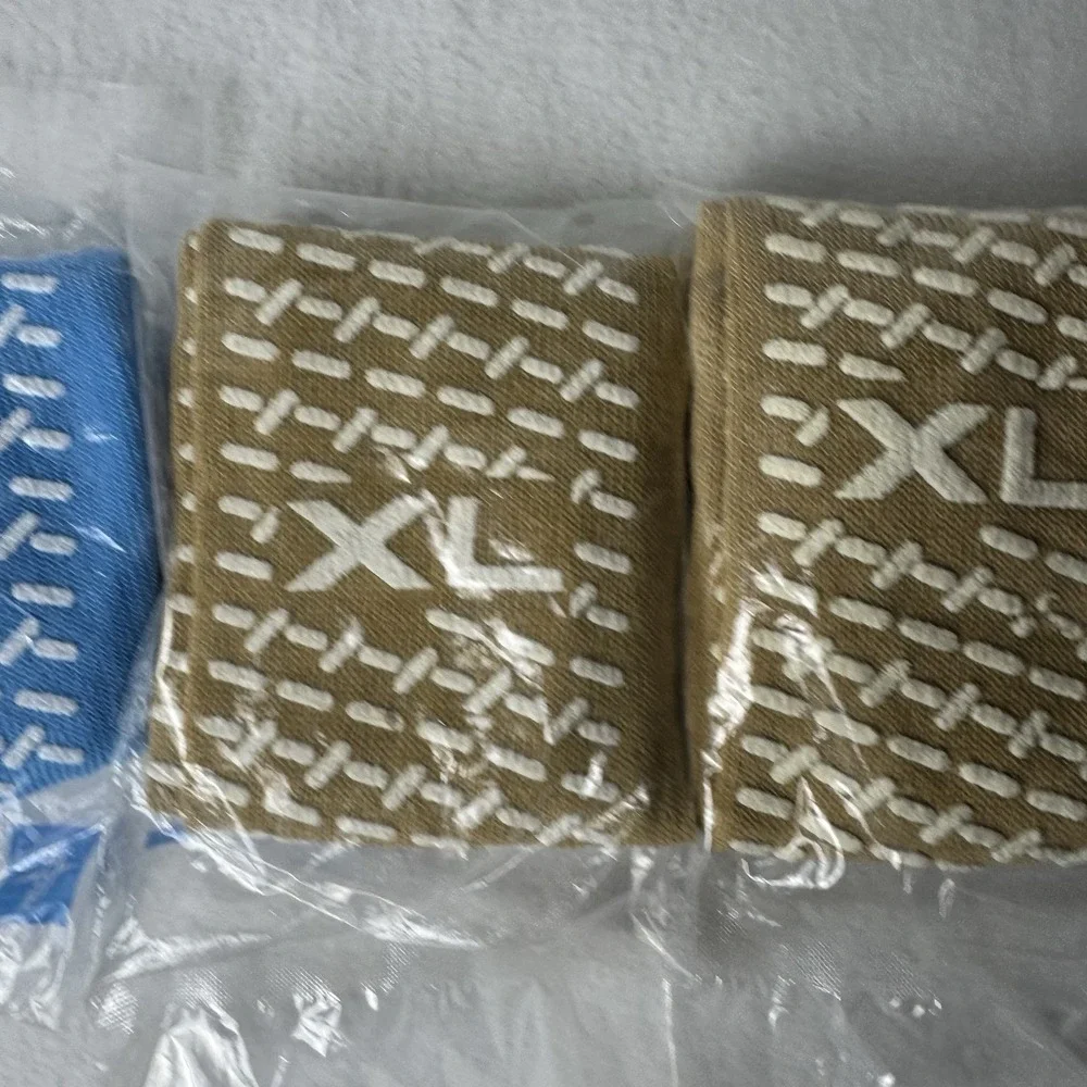Lot Of 3 Medline Double-Tread Hospital Slipper Socks‎ Non Slip Grip Large & XL